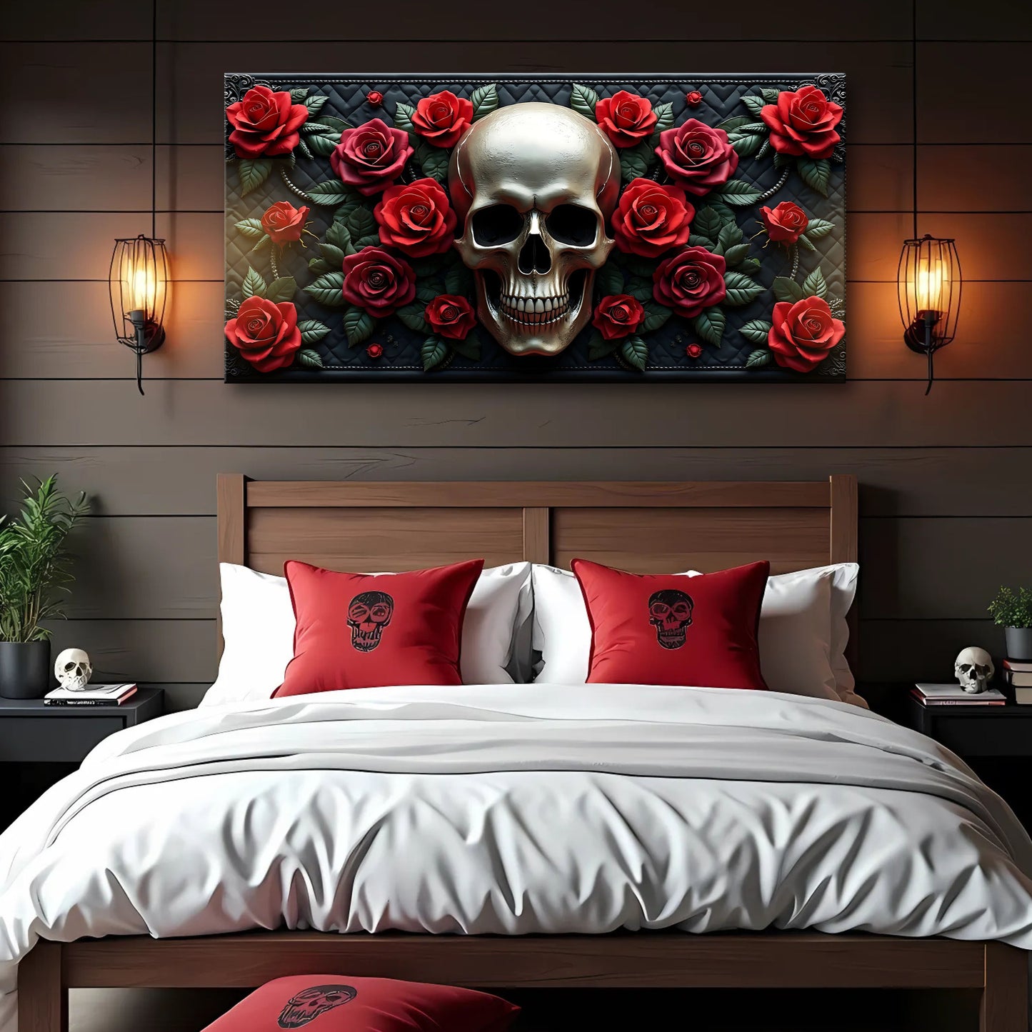 3D Vintage Skull Wall Art V