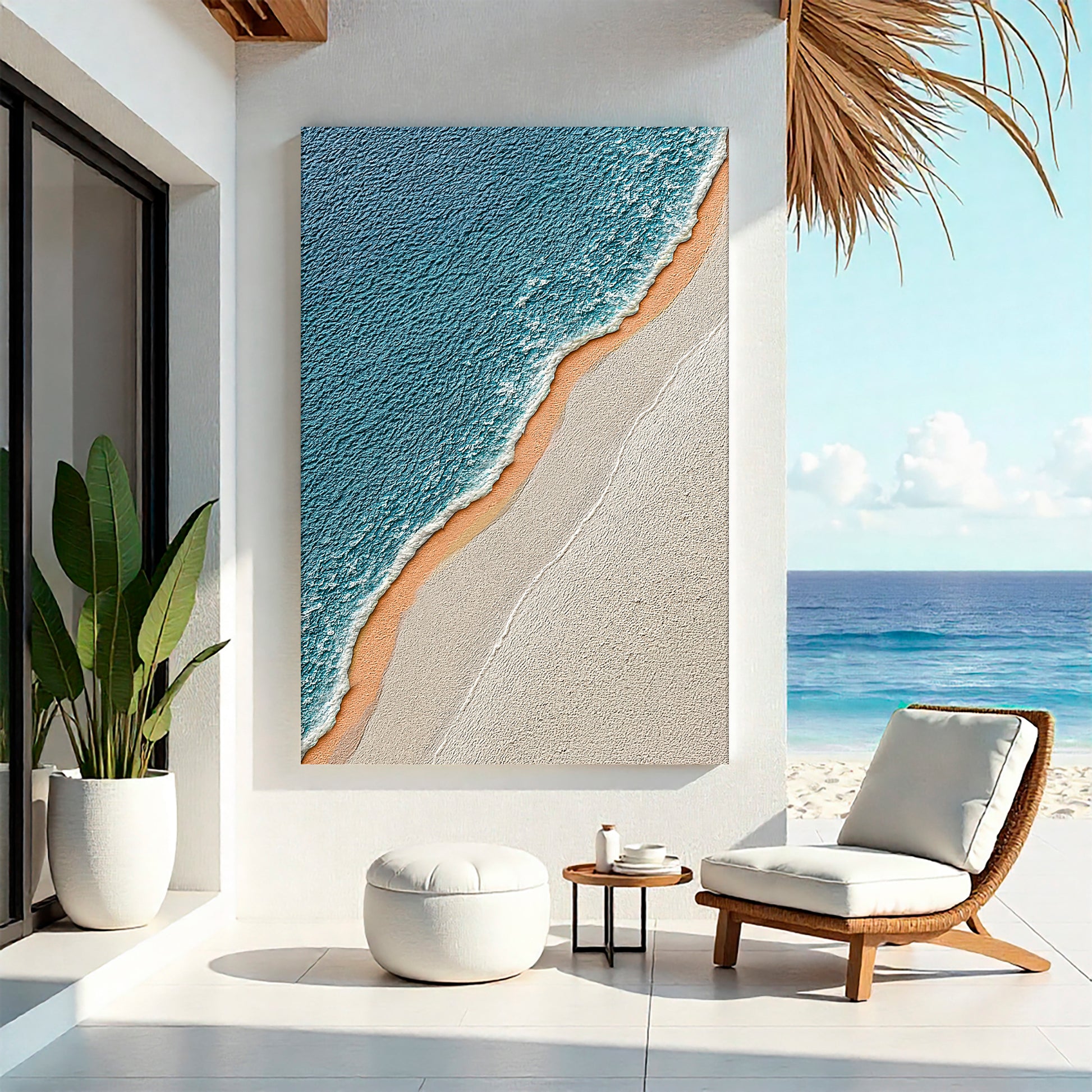 Shoreline Serenity Abstract Wall Art II