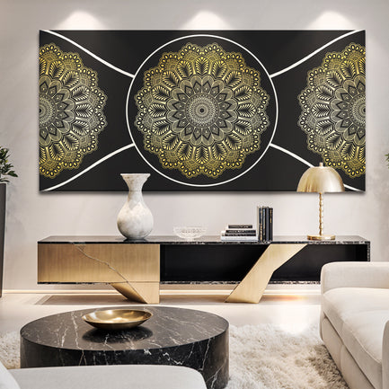 Gold Sacred Geometry Wall Art