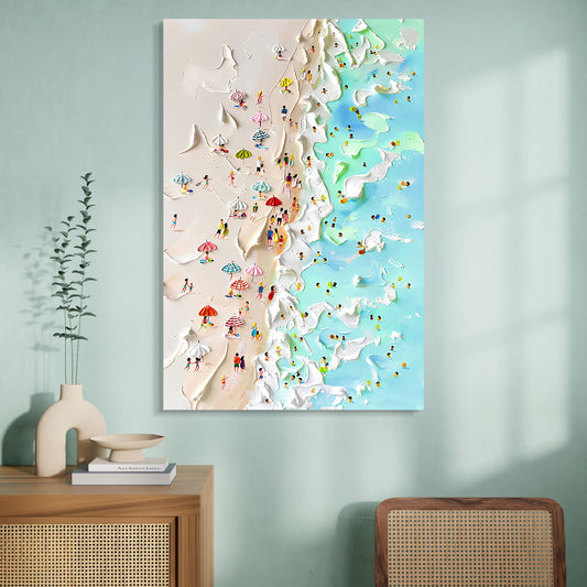 Beachfront Painting Coastal Wall Art