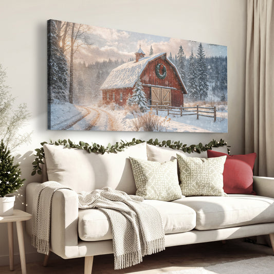 Vintage Christmas Barn Wall Art II