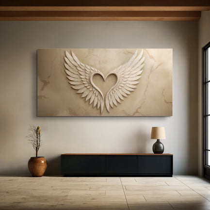 Wings Of Love Abstract Wall Art