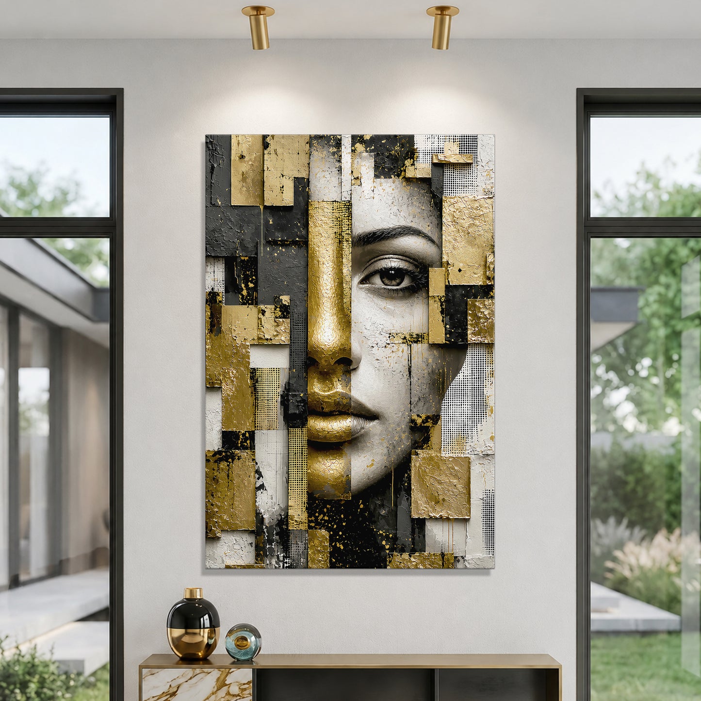 Abstract Geometric Portrait