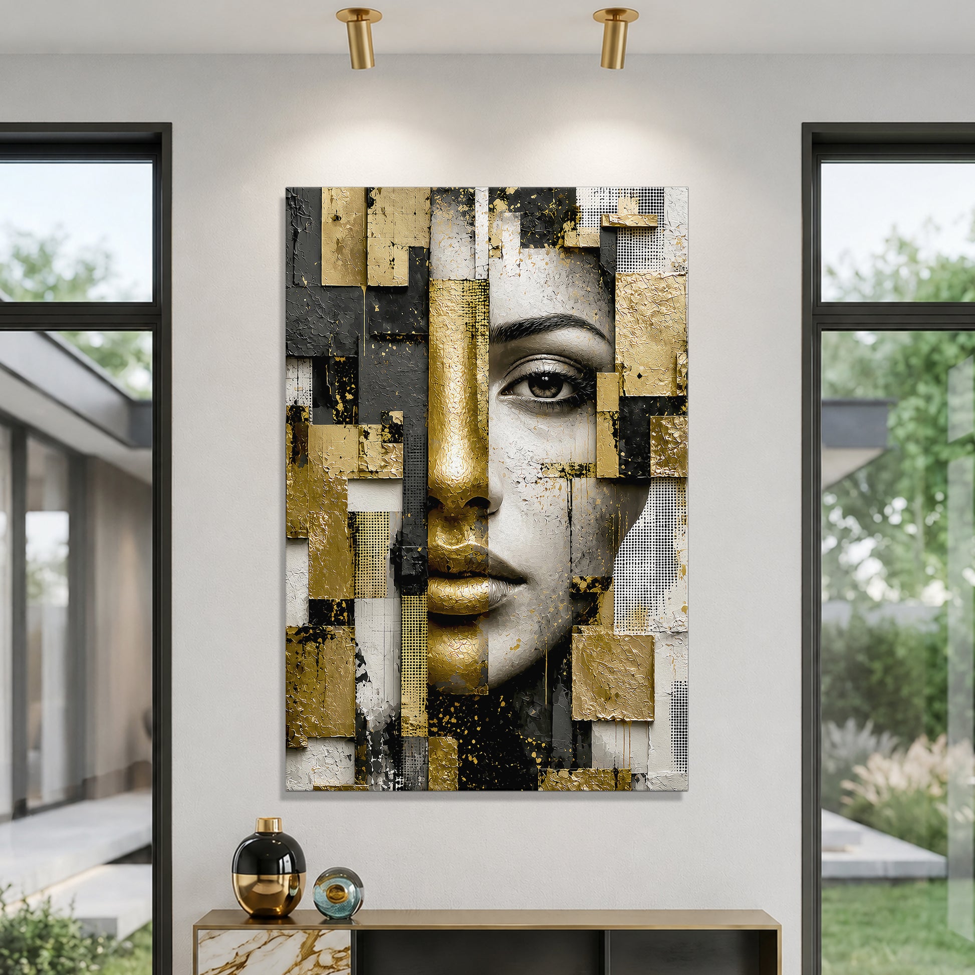 Abstract Geometric Portrait