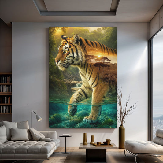 Tiger's Allegory Wall Art
