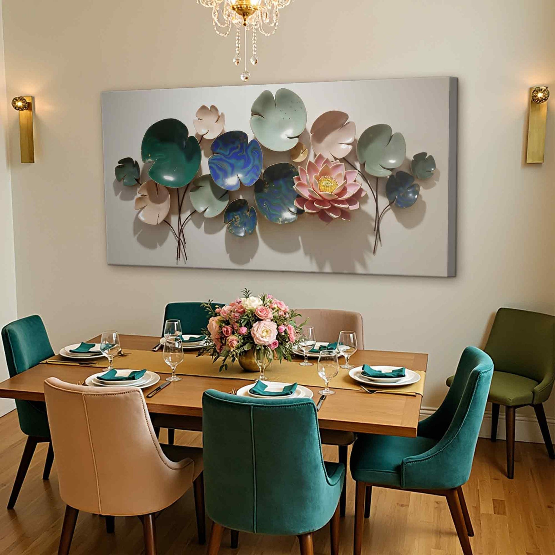 Lotus Leaf Abstract Wall Art VI