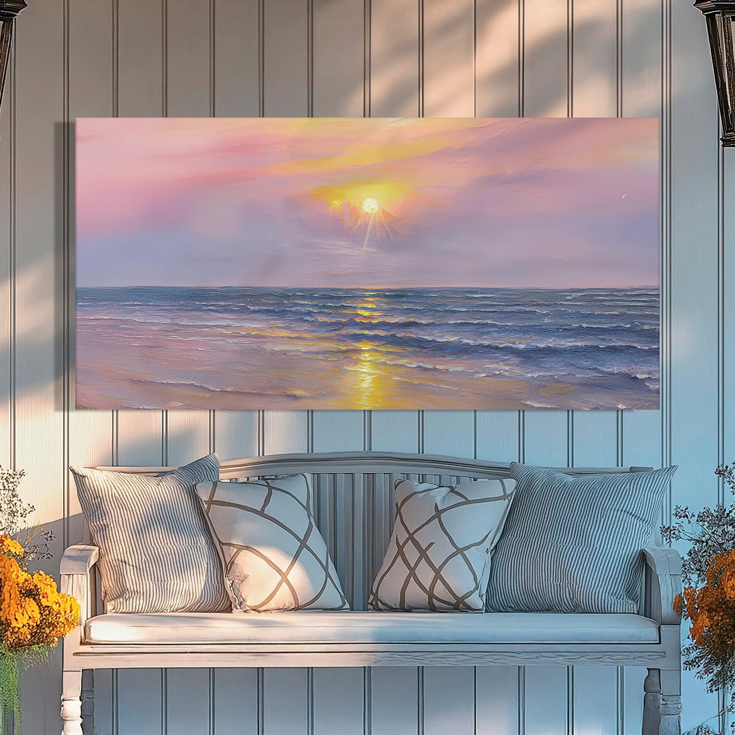 Purple Skies Beach Wall Art II