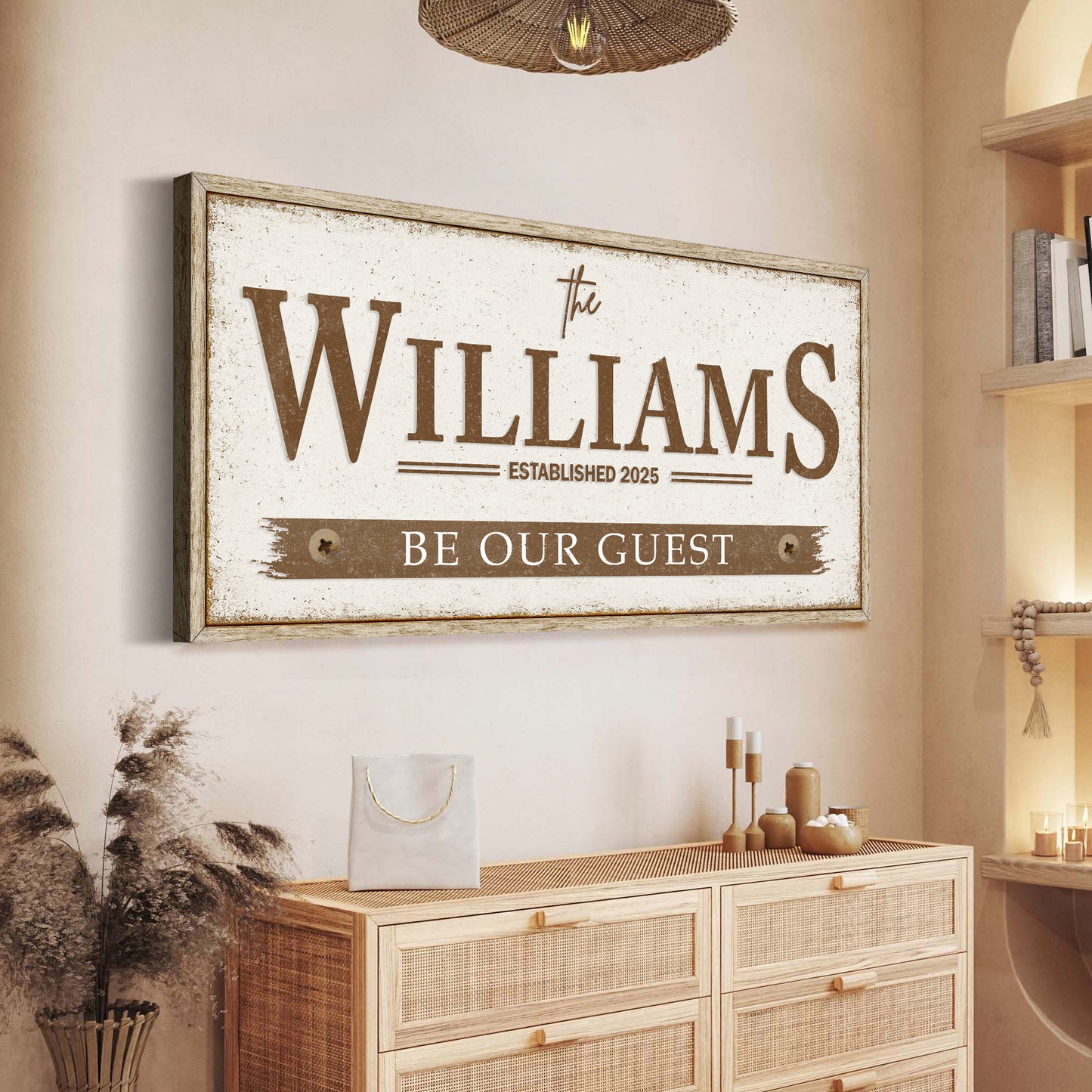 Personalized Family Name Wall Sign