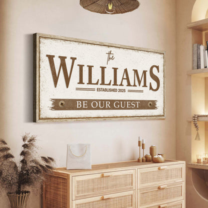 Personalized Family Name Wall Sign