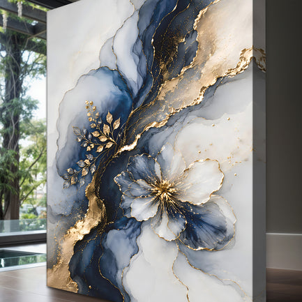 Midnight Elegance Bloom Wall Art