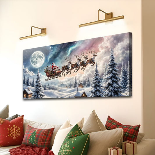 Midnight Sleigh Ride Christmas Wall Art