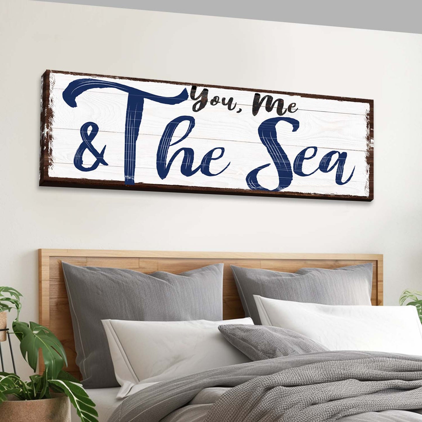 You, Me And The Sea Beach Sign II