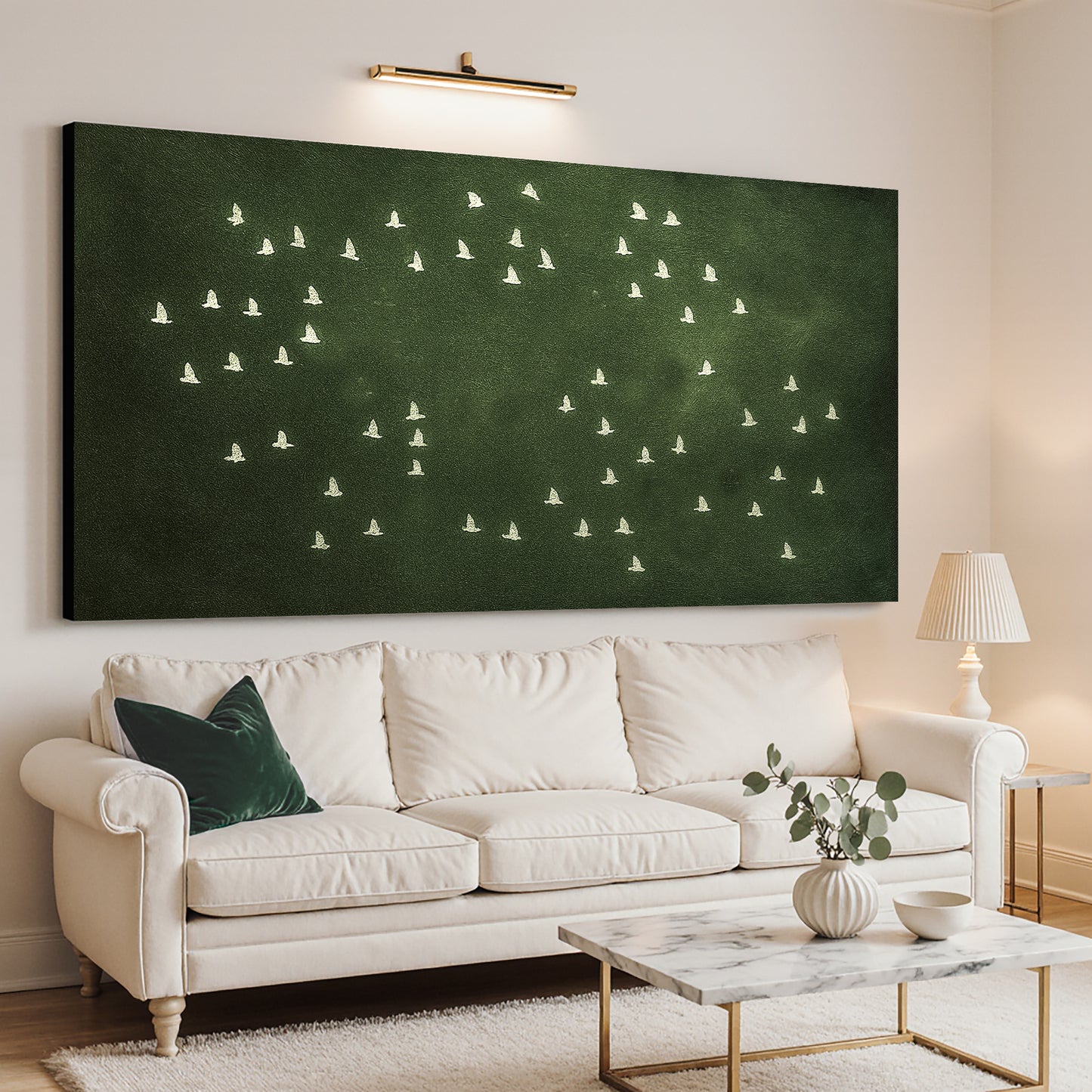 Birds Migration Abstract Wall Art II