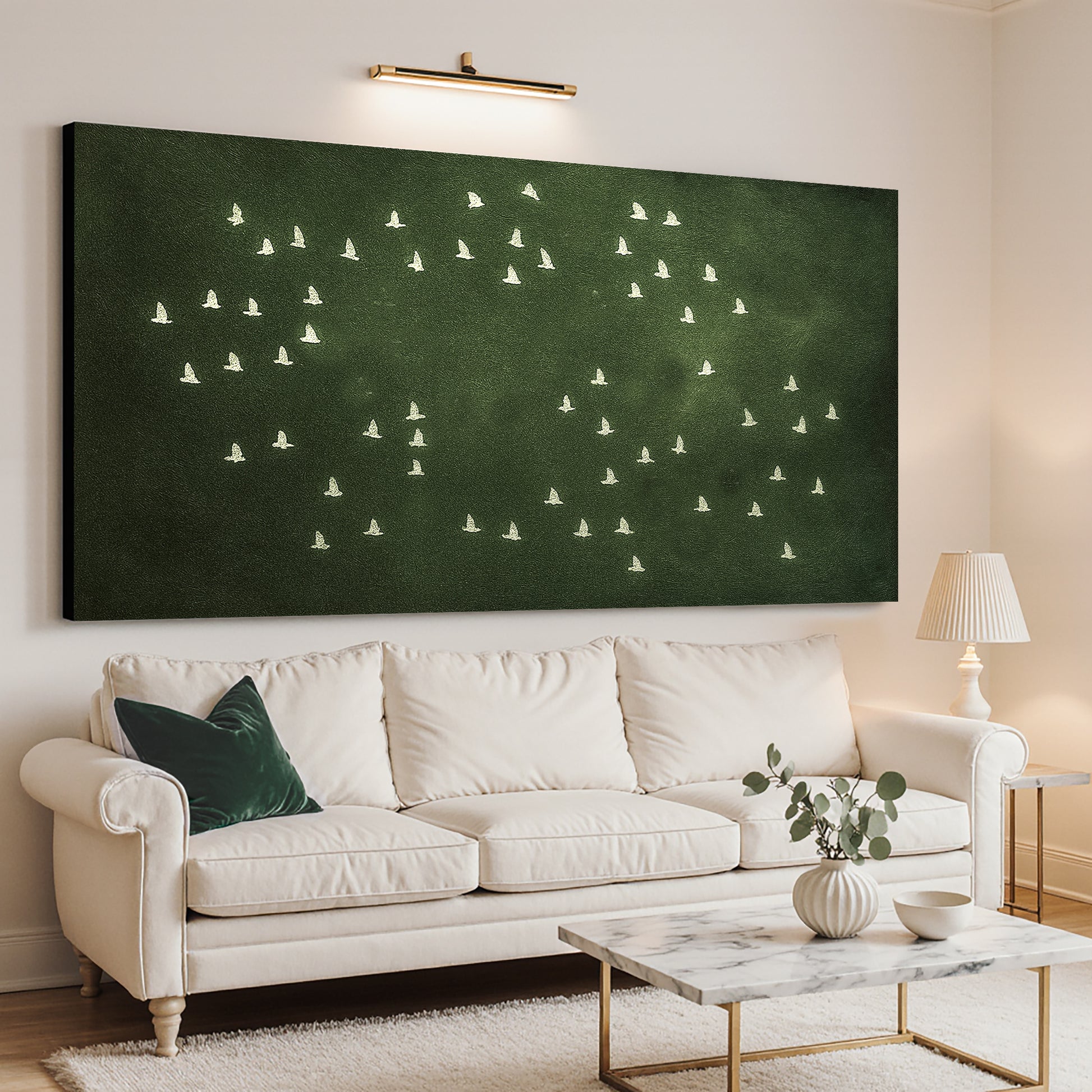 Birds Migration Abstract Wall Art II