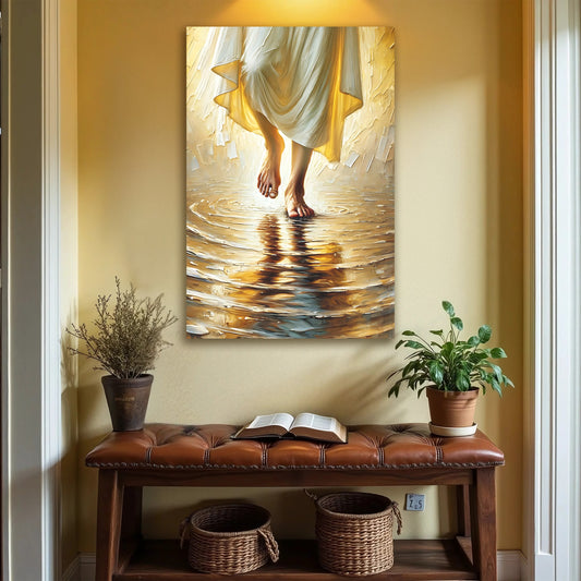 Jesus Christ Walking On Water Faith Wall Art