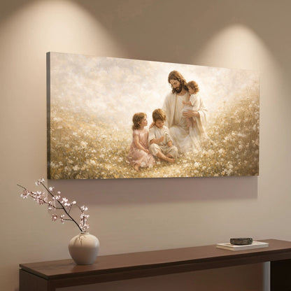 Christ Among the Little Ones Faith Wall Art