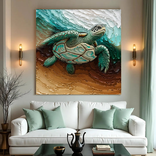 3D Turtle Wall Art