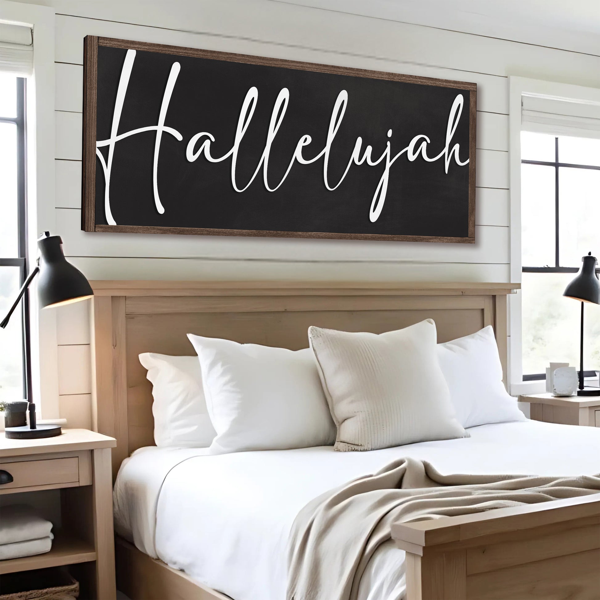 Rustic Hallelujah Faith Sign IV