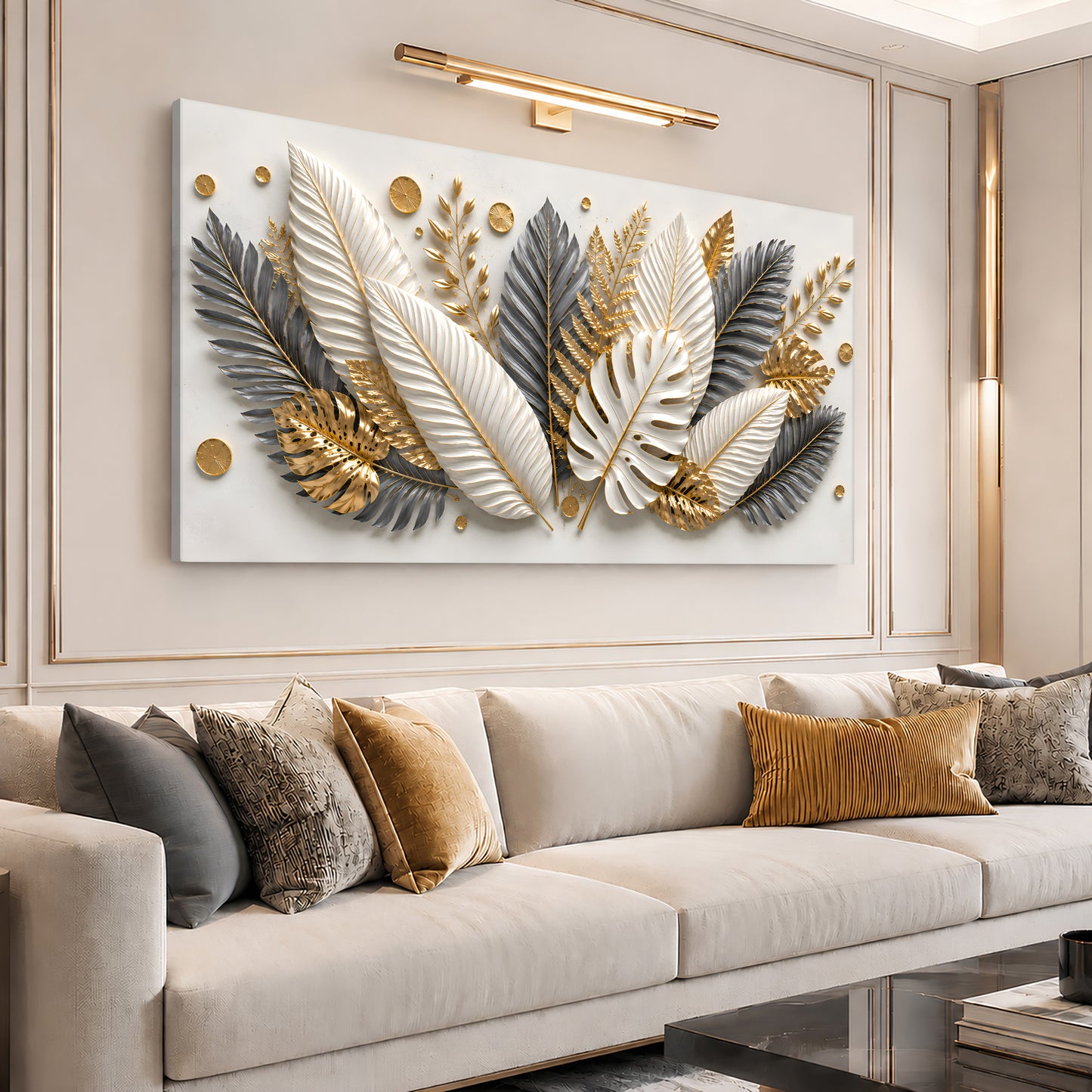 Golden Tropical Leaves