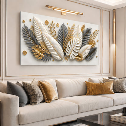 Golden Tropical Leaves
