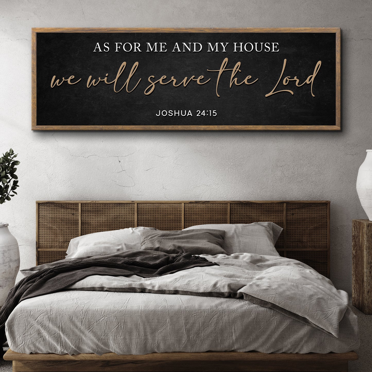 As For Me And My House We Will Serve The Lord Faith Sign III