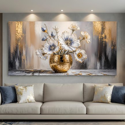 Gilded Bloom Vase