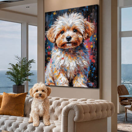 Customized Pet Portrait Abstract Wall Art II