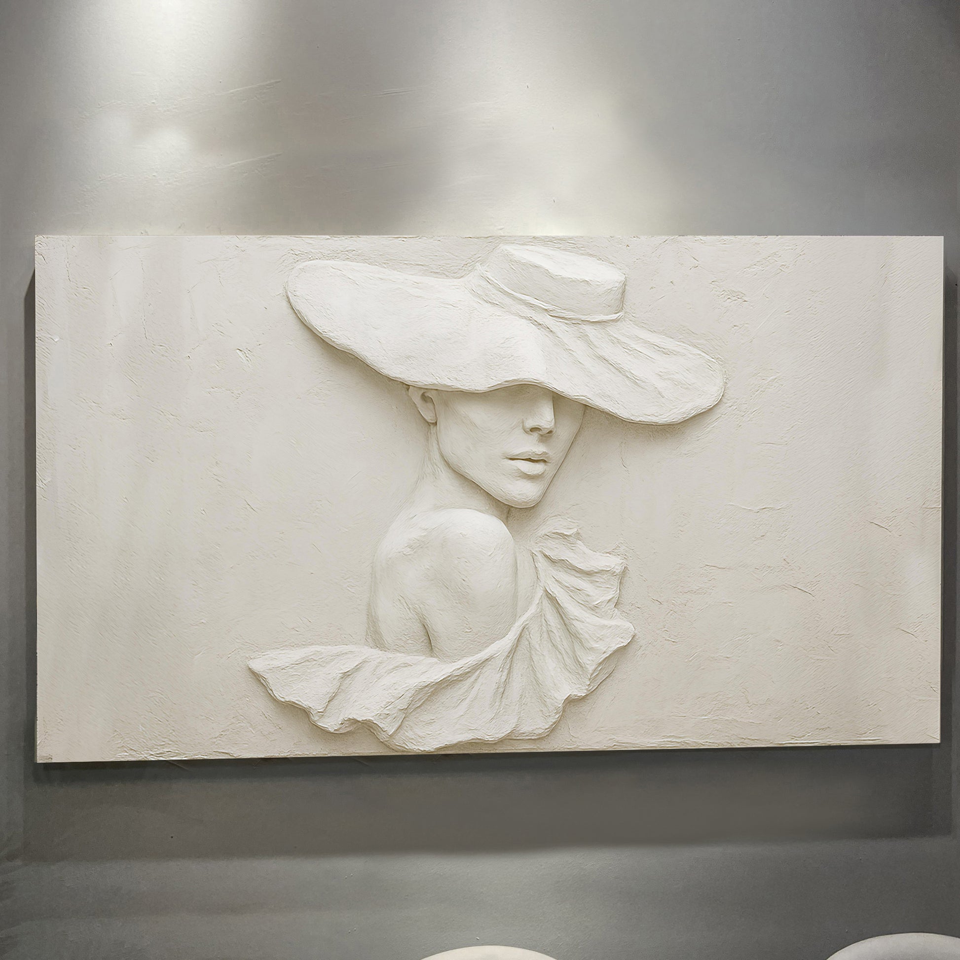 3D Minimalist Female Portrait Wall Art