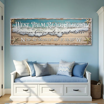 Personalized Beach House Coastal Sign II