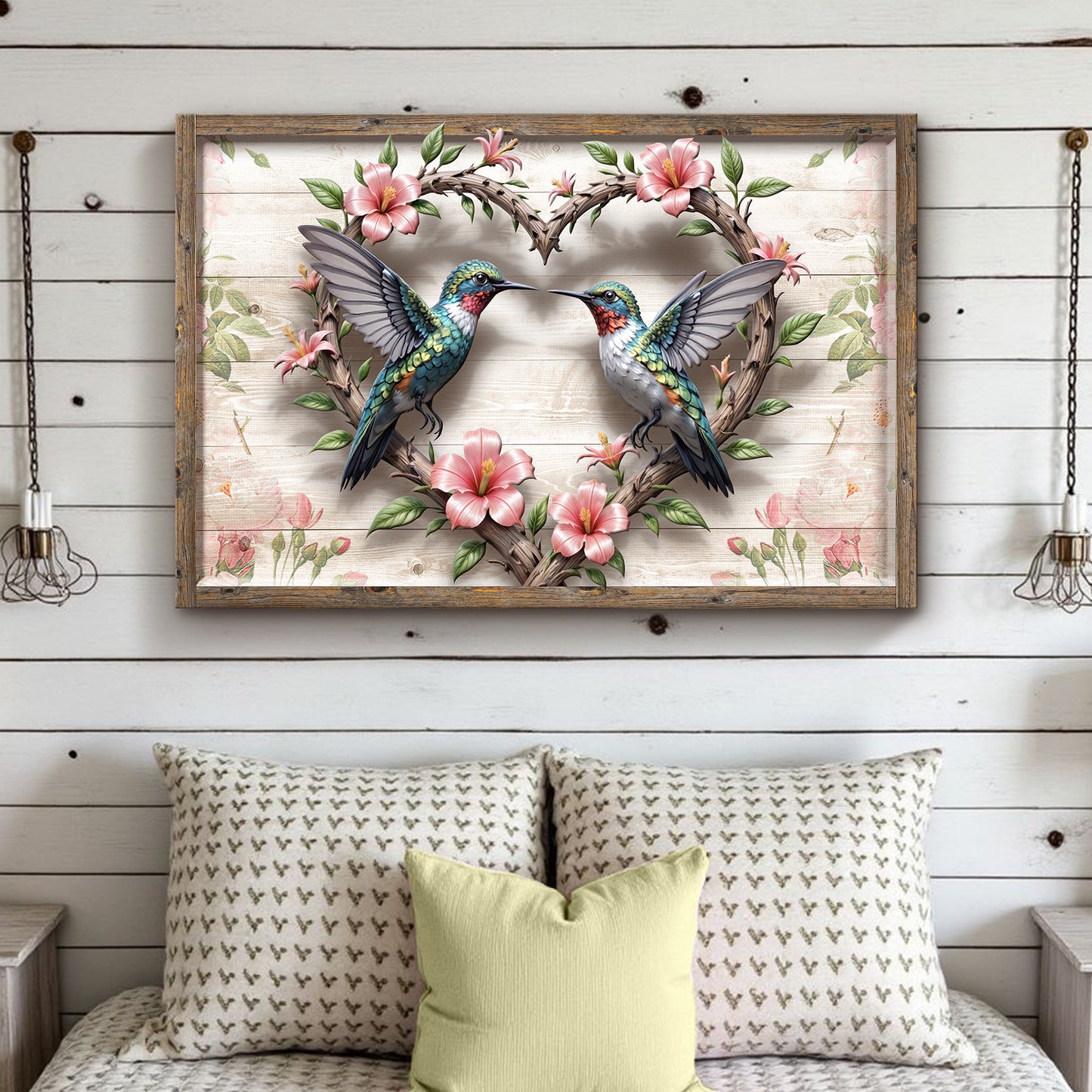 3D Hummingbirds Wall Art II