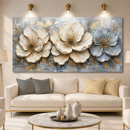 Golden Ivory Blossoms