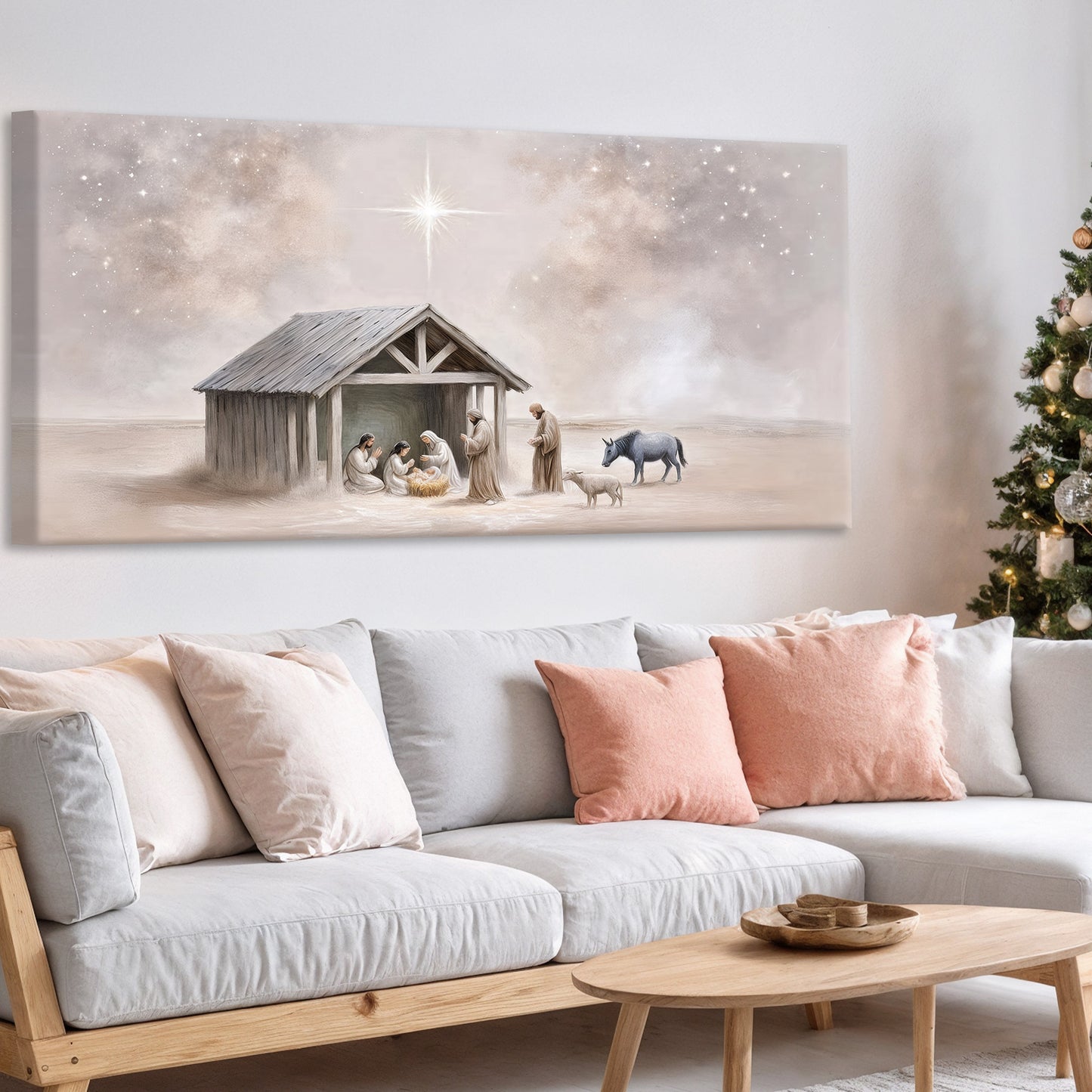 The Nativity Scene Christmas Wall Art