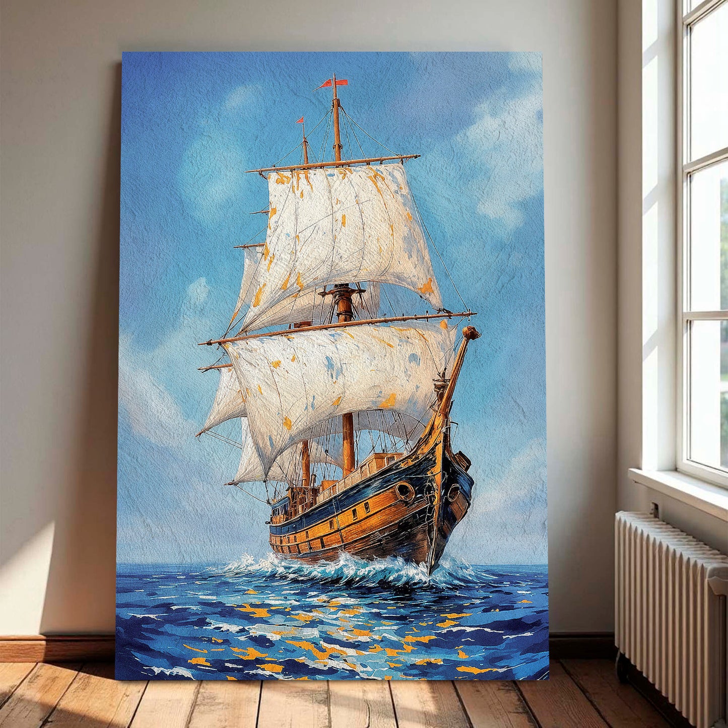 Sailing The Open Sea Wall Art