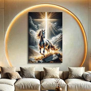 3D Horse Faith Wall Art II