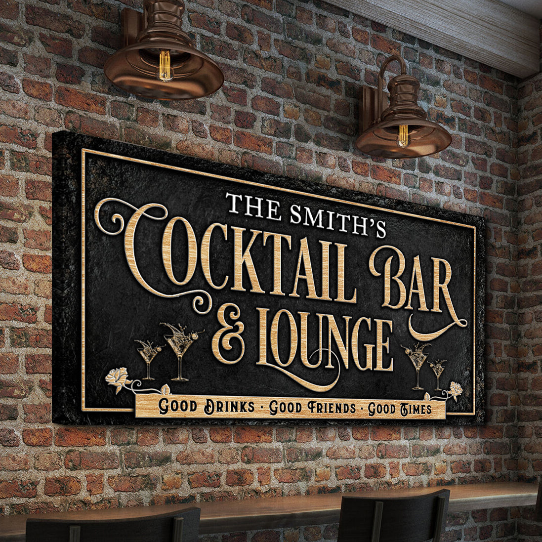 Cocktail Bar And Lounge Sign