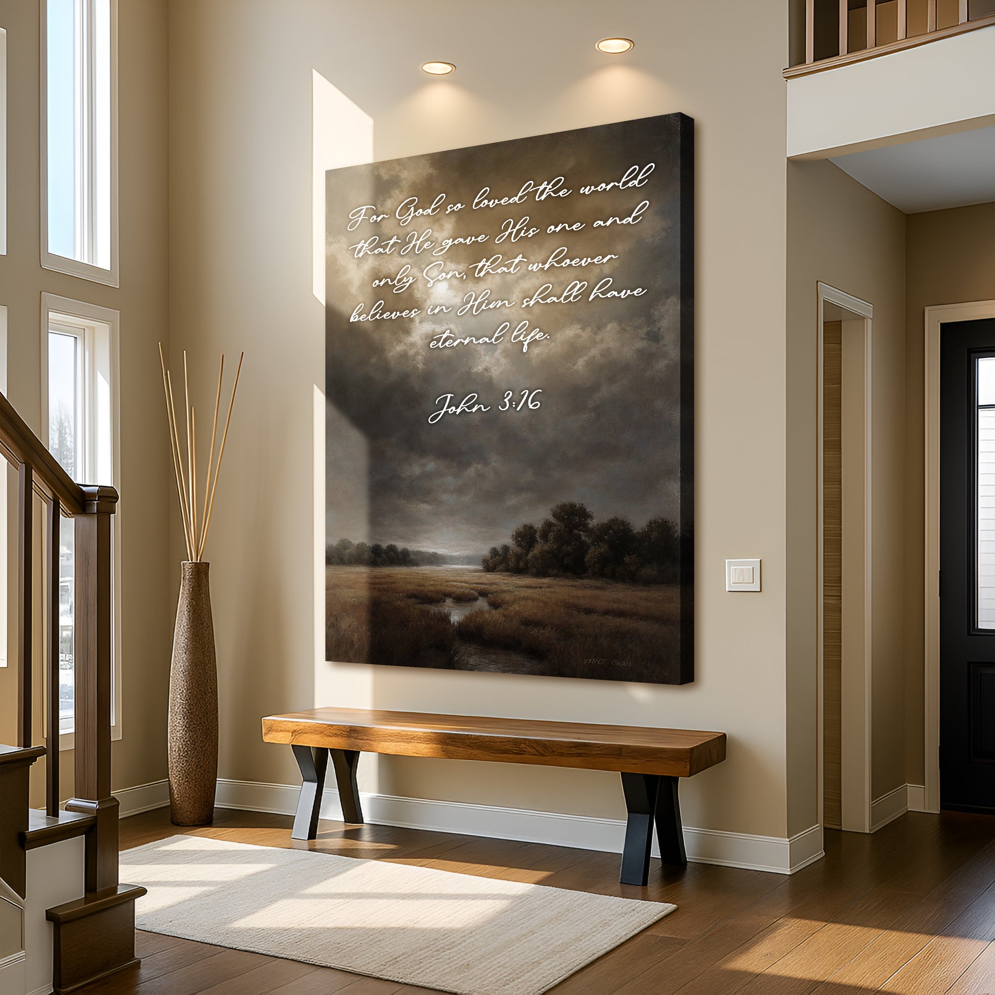 John 3:16: For God So Loved The World Faith Sign IX