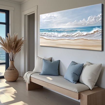 Serene Ocean Wave Coastal Wall Art VII