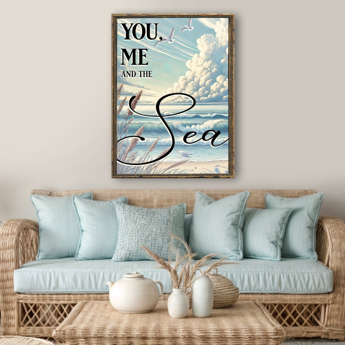 You Me and the Sea Coastal Sign III