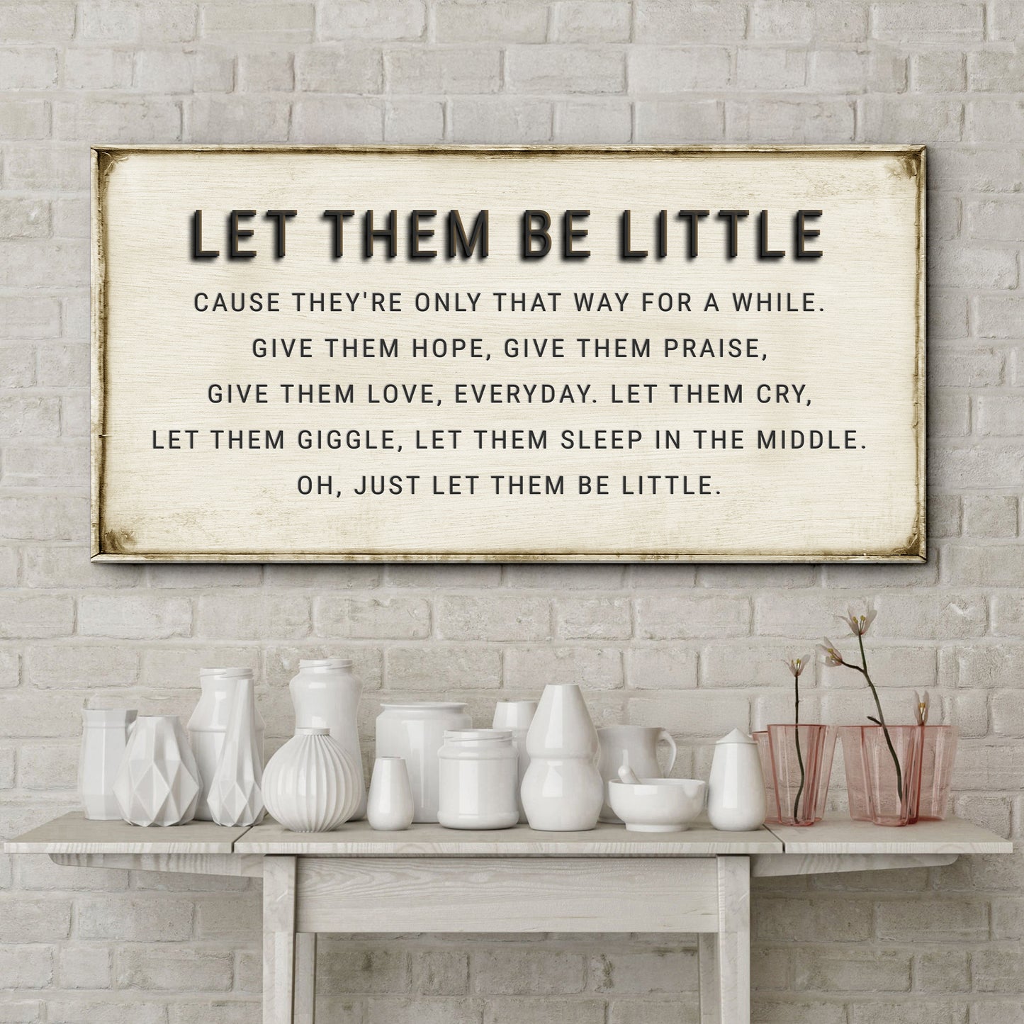 Let Them Be Little Playroom Sign