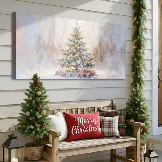 Rustic Christmas Tree Wall Art