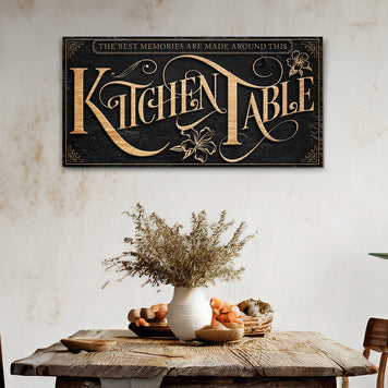 Kitchen Table Sign