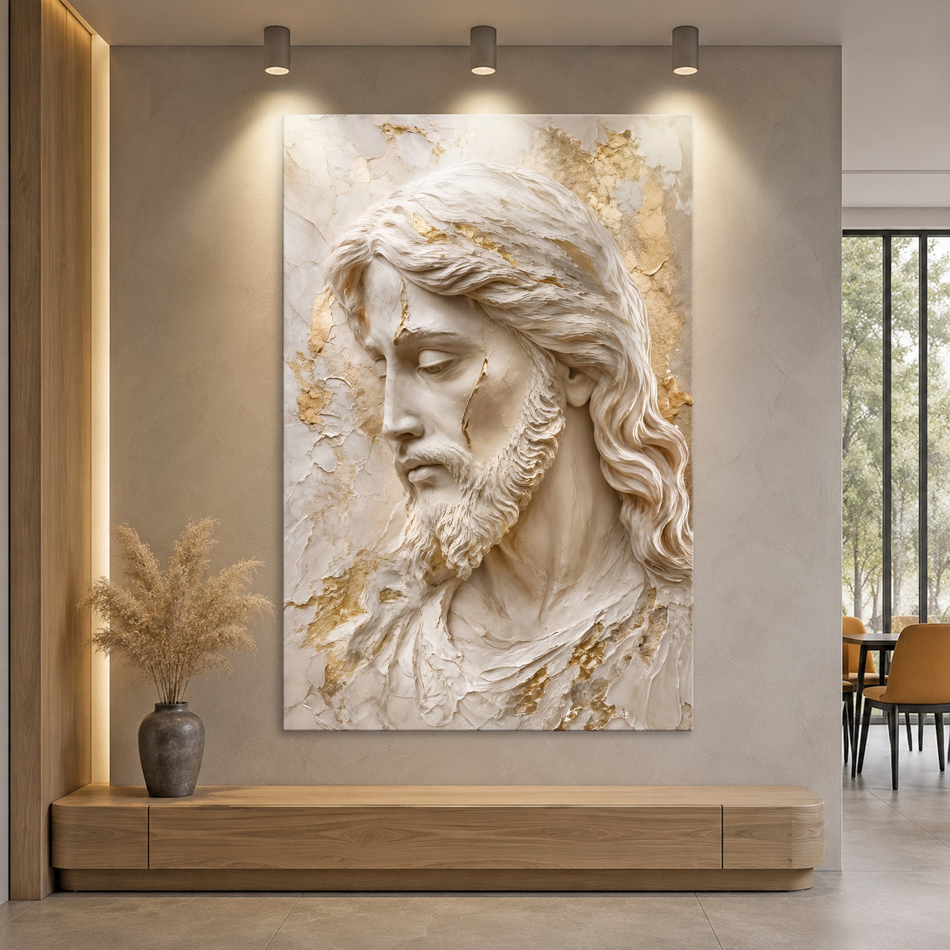 Ivory Jesus Portrait
