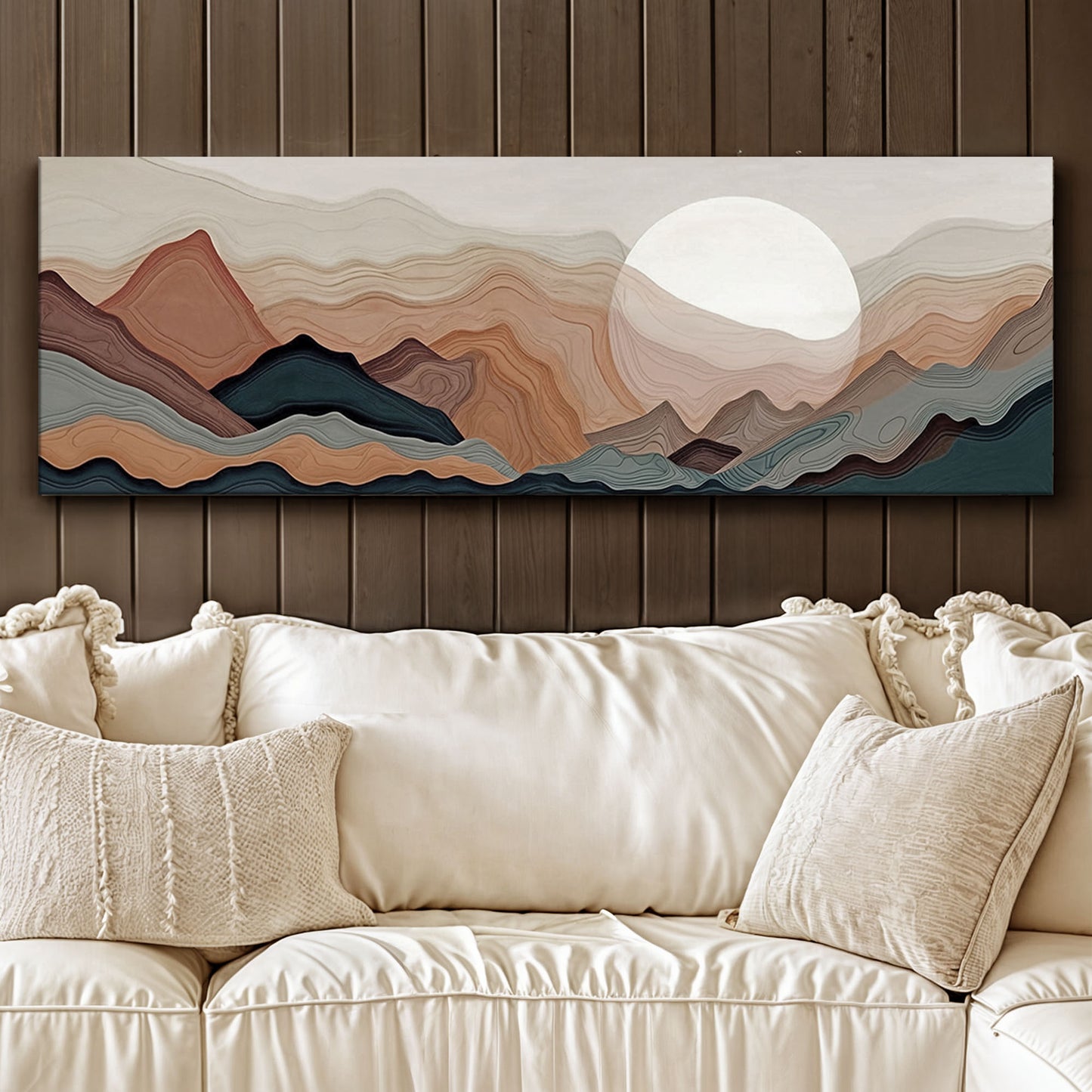 Abstract Mountains Landscape Wall Art