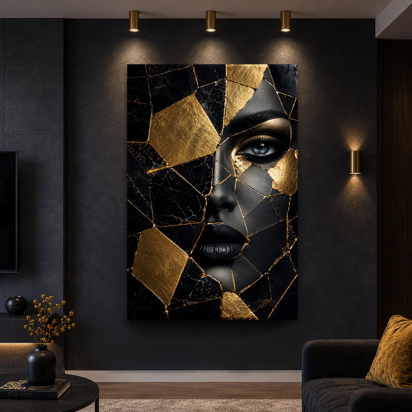 Golden Mosaic Beauty