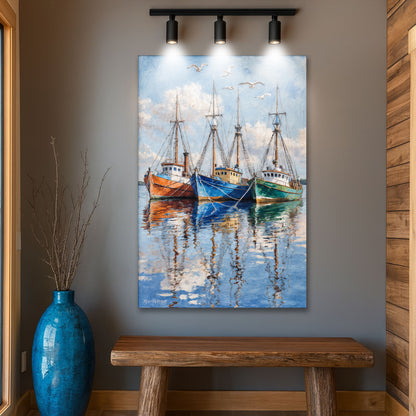 Anchored Seaside Wall Art