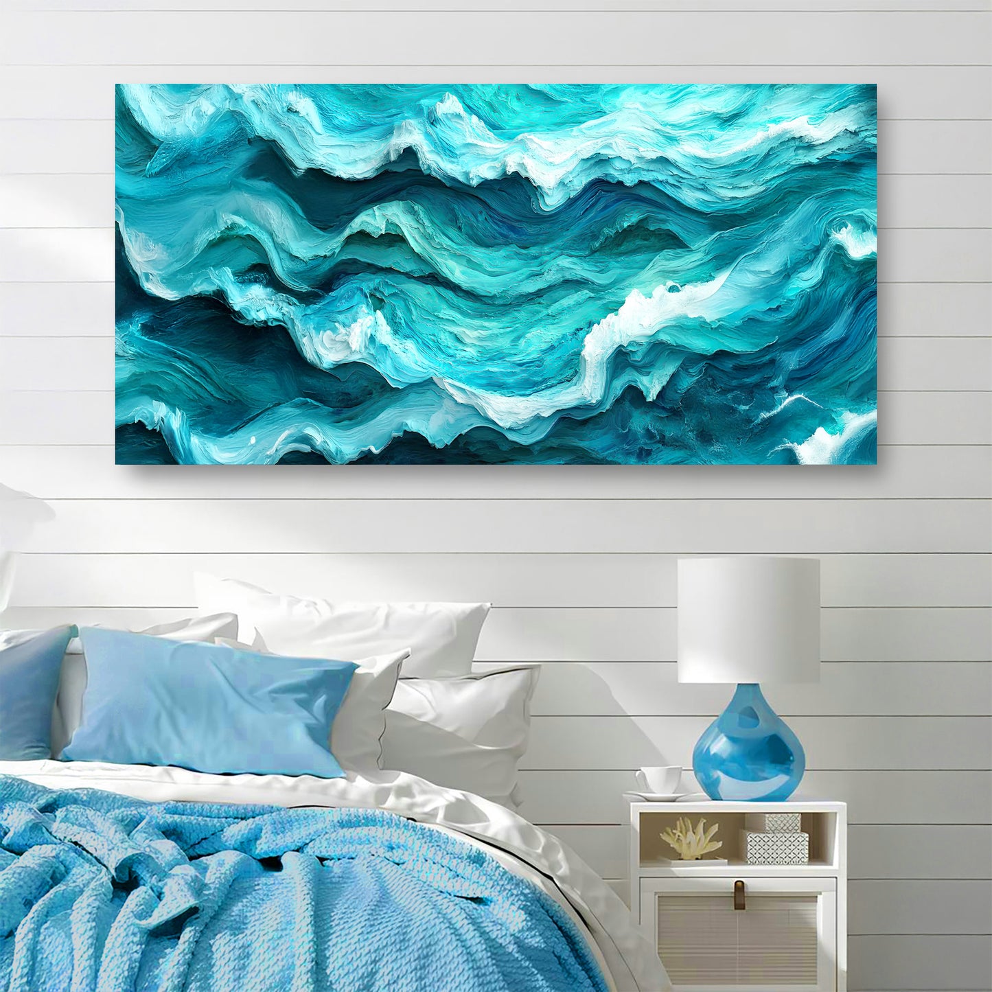 Blue Ocean Coastal Wall Art III