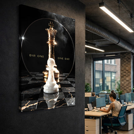 Day One, One Day Motivational Wall Sign