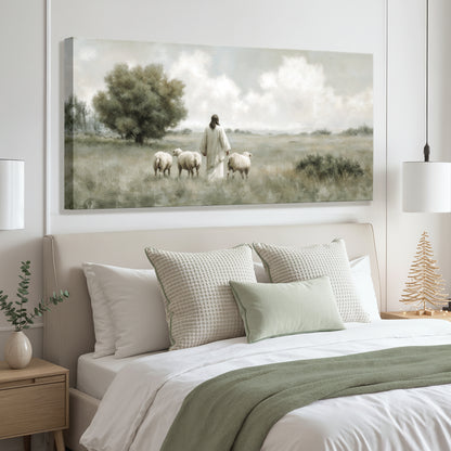 Sheeps Guided by Grace Christmas Wall Art