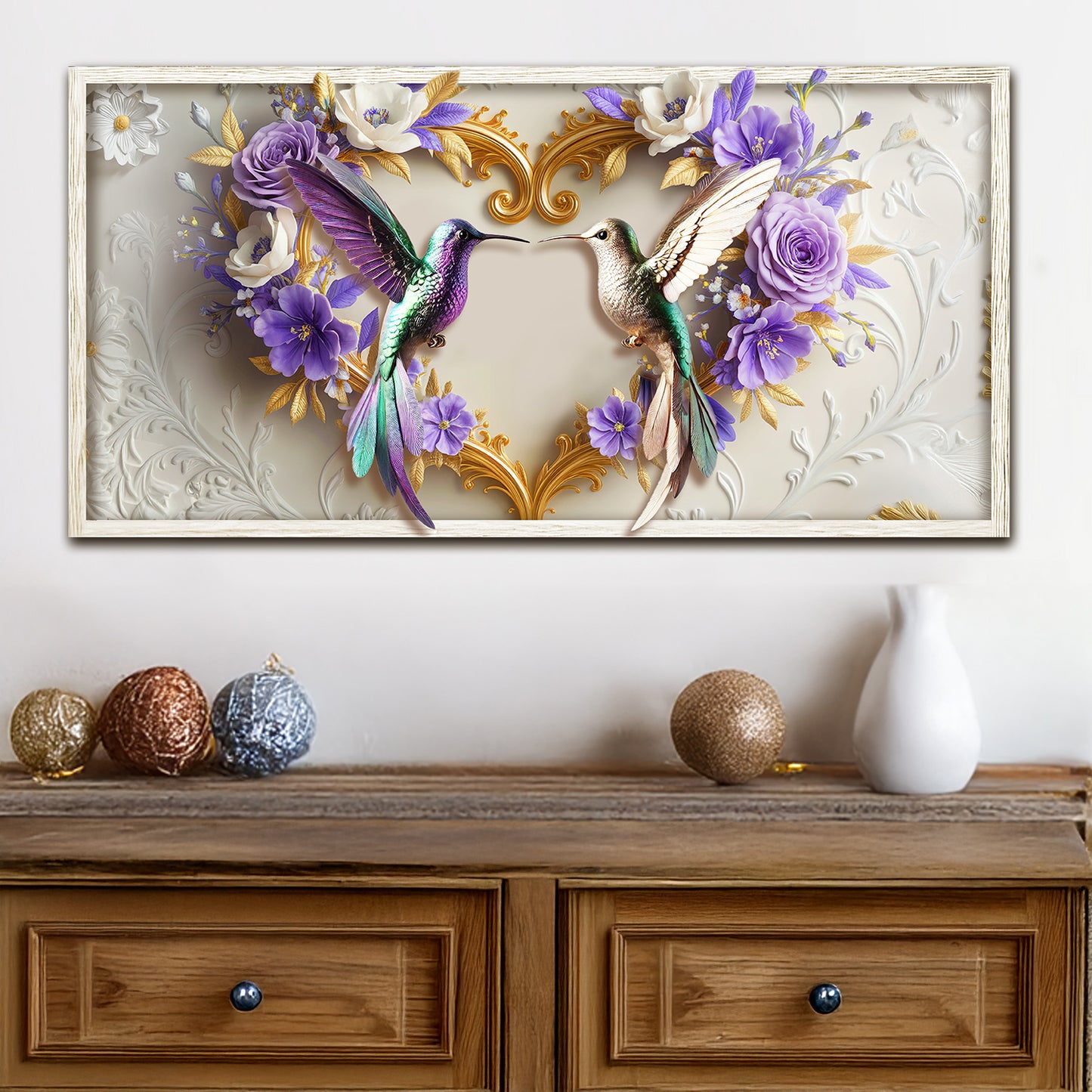 3D Hummingbirds Wall Art III