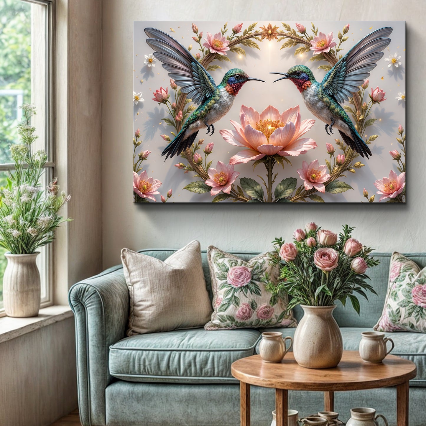 3D Hummingbirds Wall Art VI